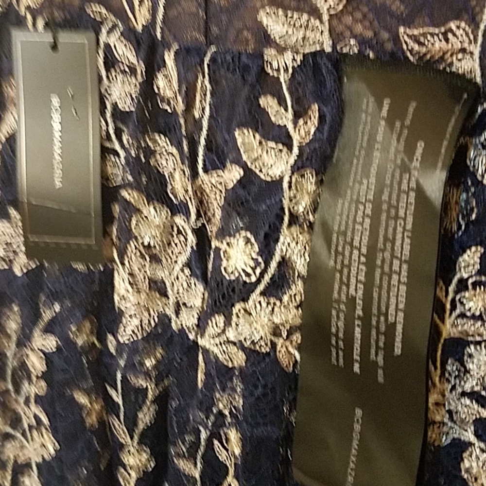 NEW BCBGMAXAZRIA TIERED EMBROIDERED MAXI PROM DRESS - Picture 11 of 13